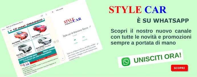 Scopri il canale Whatsapp di Style car