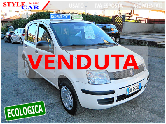 Auto usata Fiat PANDA 1.4 Natural Power ACTIVE 77cv