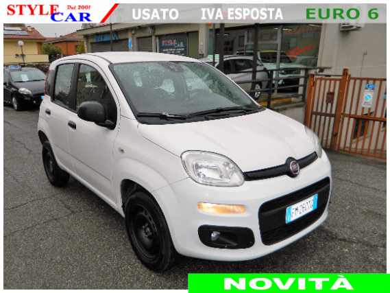 Auto usata Fiat Panda 900cc. TwinAir Natural Power Easy Fiat Panda 900cc. TwinAir Natural Power Easy in vendita da Style car di Mamone Rocco
